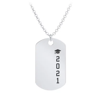 Jewlr 2021 Graduation Dog Tag Necklace In Red