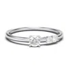 Jewlr 3-stone Stacking Ring In Metallic
