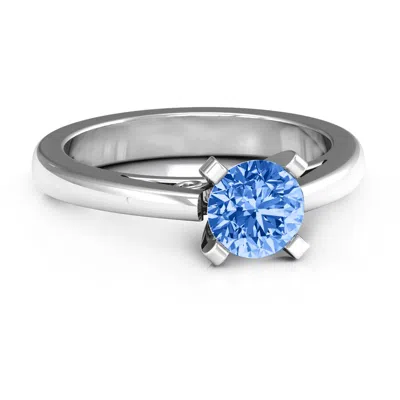 Jewlr Adoration Solitaire Ring In Silver