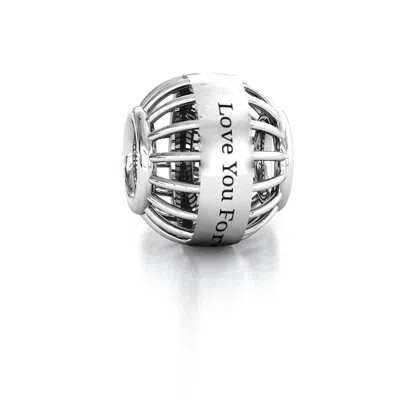 Jewlr All Caged Up Bracelet Charm In Silver