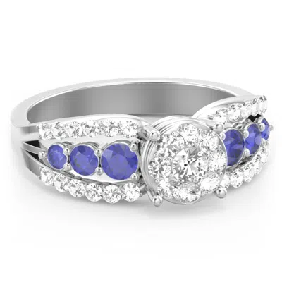Jewlr Andromeda Round Cluster Ring In Silver