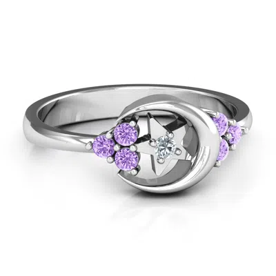 Jewlr Beautiful Night Ring In Blue