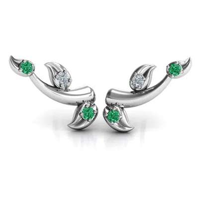 Jewlr Beyond Be-leaf Earrings In Neutral
