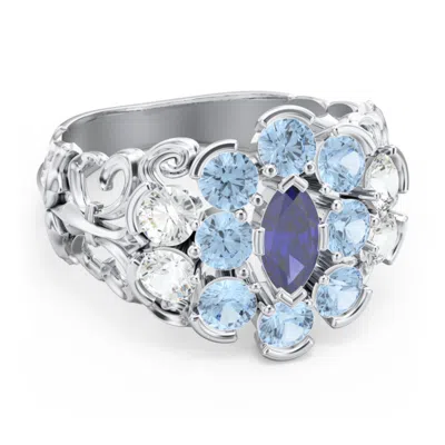 Jewlr Bunches Of Love Birthstone Ring In Silver