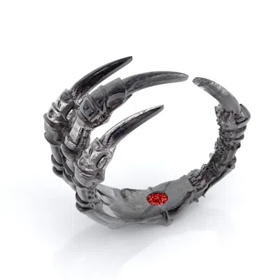Jewlr Carmilla - Claw Ring With Hidden Gemstone In Metallic