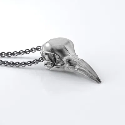 Jewlr Carmilla - Crow Skull Pendant In Neutral