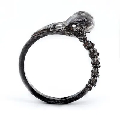 Jewlr Carmilla - Crow Skull Ring In Black