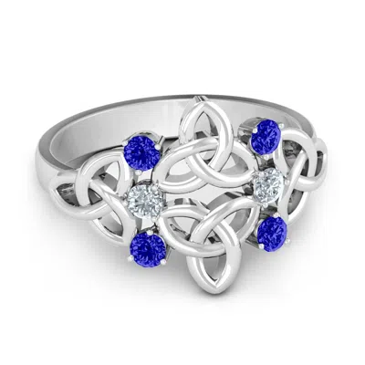 Jewlr Celtic Charm Ring In Silver