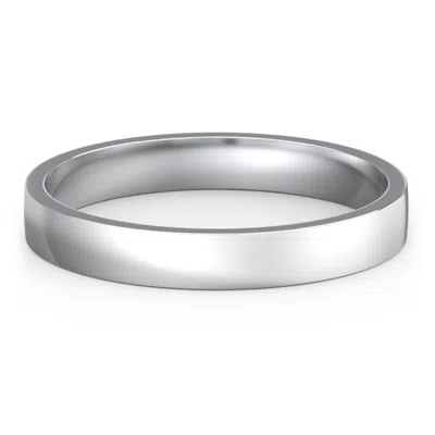 Jewlr Classic Flat Wedding Band - 3mm Width In Gray