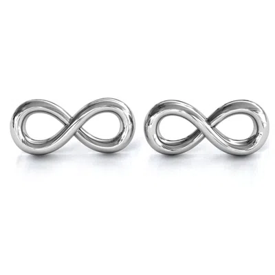 Jewlr Classic Infinity Earrings In Red