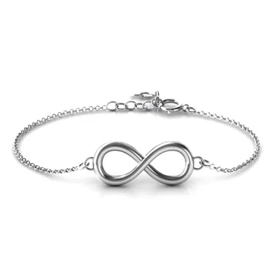 Jewlr Classic Infinity Mothers Bracelet In Metallic
