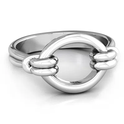 Jewlr Classic Karma Ring In Silver