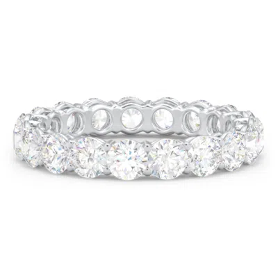 Jewlr Classic Shared Prong Eternity Wedding Band - 3 Ct. Tw. In Silver