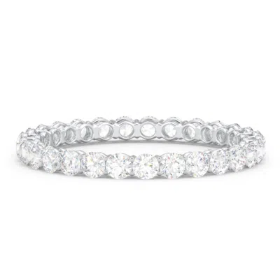 Jewlr Classic Shared Prong Eternity Wedding Band - 3/4 Ct. Tw. In Silver