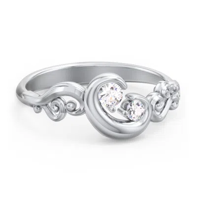 Jewlr "cradle Of Love" Ring In Silver
