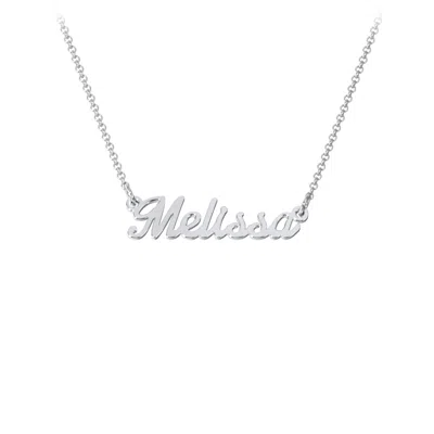 Jewlr Dainty Personalized Name Necklace In Metallic