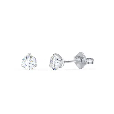 Jewlr Diamond Martini Stud Earrings - 0.25 Ct. Tw. In Metallic