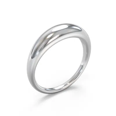 Jewlr Dome Statement Ring In Silver
