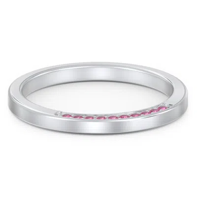 Jewlr Enchanted Band Wedding Ring In Silver