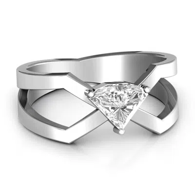 Jewlr Enchanting Angles Ring In Silver
