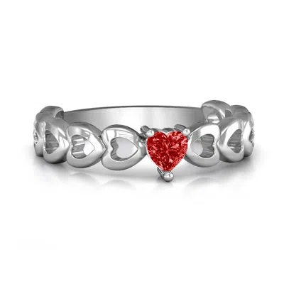 Jewlr Enchanting Love Promise Ring In Silver