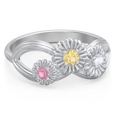 Jewlr Endless Spring Daughters Infinity Ring In Sterling Silver