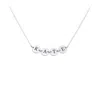 Jewlr Engravable Initial 5 Disc Pendant In Pink
