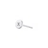 Jewlr Engravable Round Disc Single Stud In Pink