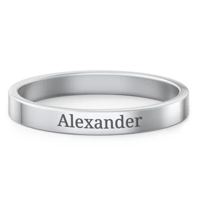 Jewlr Engravable Stacking Ring In Silver