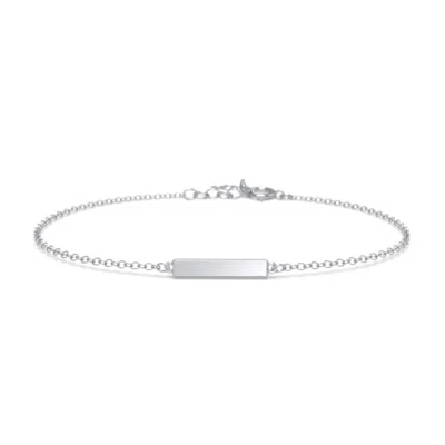 Jewlr Engravable Thin Bar Bracelet In Multi