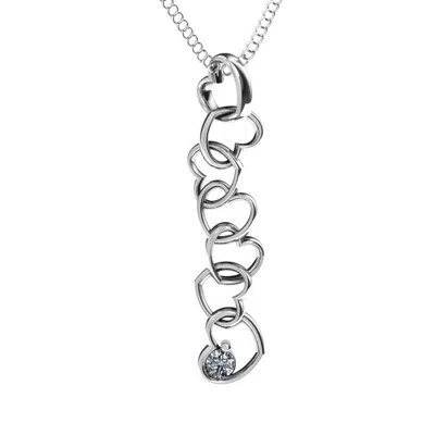 Jewlr Falling In Love Daughters Pendant In Silver