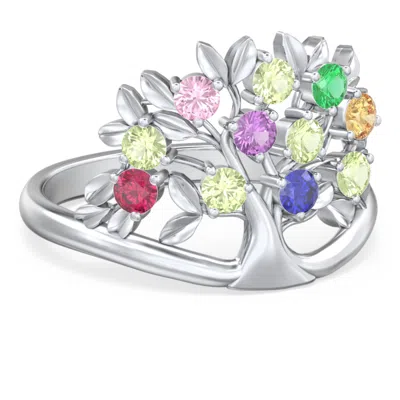 Jewlr Family Tree Mothers Ring In Silver