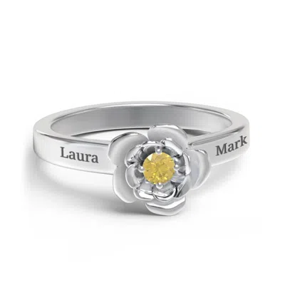 Jewlr Flourish Rose Daughters Ring In Silver