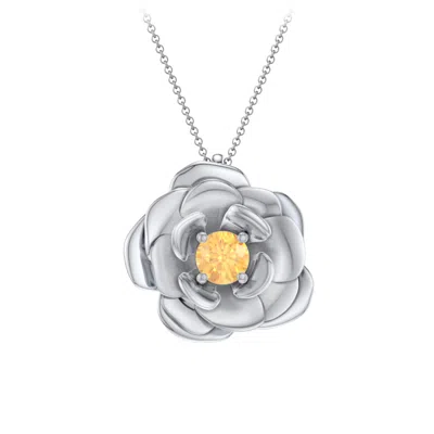 Jewlr Flourishing Rose Daughters Pendant In Sterling Silver