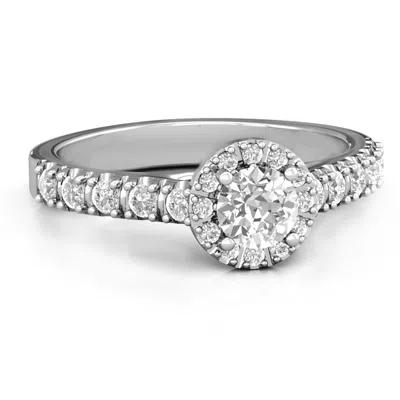 Jewlr Graceful Shine Birthstone Vintage Ring In Neutral