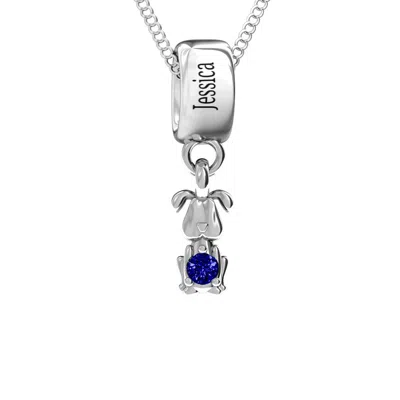 Jewlr Happy Dog Daughters Pendant In Sterling Silver