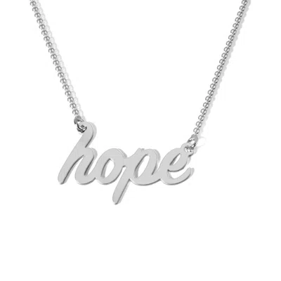 Jewlr Have Hope Necklace In Metallic