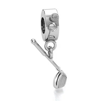 Jewlr Hole-in-one Golf Bracelet Charm In White