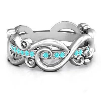 Jewlr Imperative Love Infinity Daughters Ring In Silver