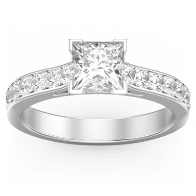 Jewlr Janelle Princess Cut Daughters Ring In Sterling Silver