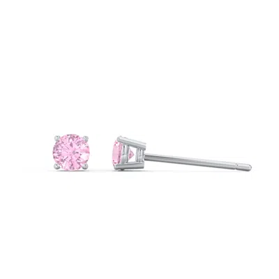 Jewlr Kids Classic Birthstone Stud Earrings In Pink