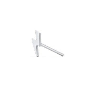 Jewlr Lightning Bolt Shape Single Stud In Pink