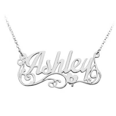Jewlr Lots Of Love Name Necklace In Neutral