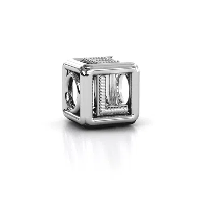Jewlr Love Cube Bracelet Charm In Silver