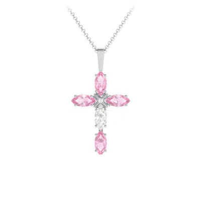 Jewlr Marquise Cross Daughters Pendant In Silver