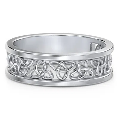 Jewlr Men's Celtic Wreath Ring In Silver