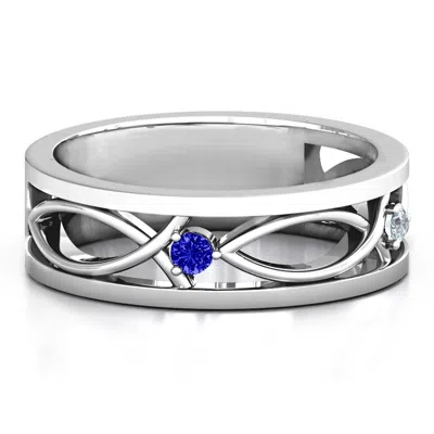 Jewlr Men's Classic Fish Birthstone Ring In Silver