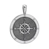 Jewlr Men's Engravable Compass Pendant In Silver