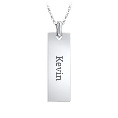 Jewlr Men's Engravable Long Tag Necklace In Yellow