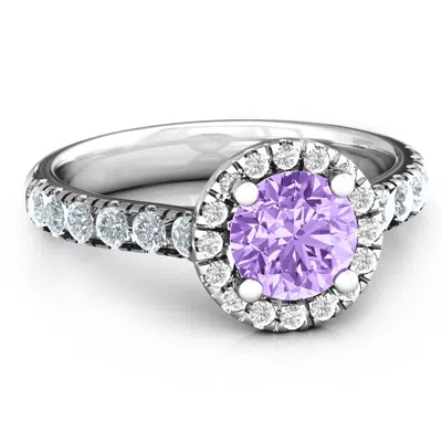 Jewlr Milana Birthstone Ring In Silver